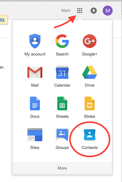 Google App Contacts